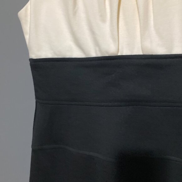 New London Times Women's Size 10 Black White Colorblock Sheath Dress - Picture 4 of 7